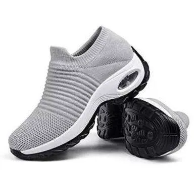 Women′s Walking Sock Sneakers Dance Shoes Platform Loafers Casual Shoes