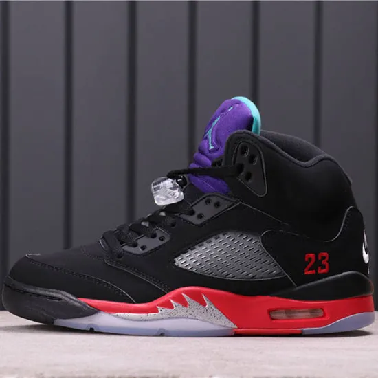 Nike Air Jordan 5 Original Men′s Casual Shoes Designer Sneakers New Style 2024 Leather Fashion Flat Rubber Outsole Walking Shoes for Women