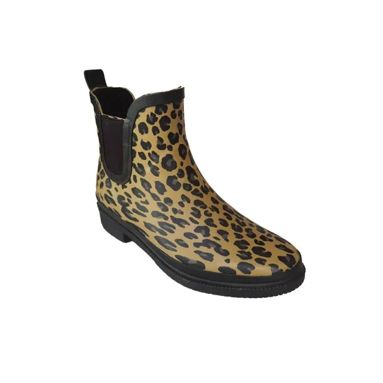 New Style Fancy Design Leopard Fashionable Rubber Shoes Ladies