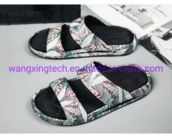 Wholesale Men′s Beach Shoes Yeezy Outdoor Soft Bottom Casual Slippers Home Sandals