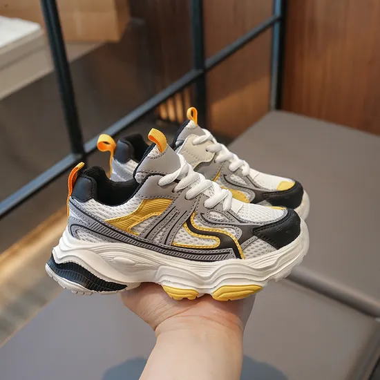 Spring and Autumn New Boys and Girls Casual Shoes Large Children Light Daddy Sport Shoes