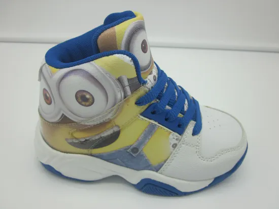 High Top Cute Kids Casual PU Children Shoes