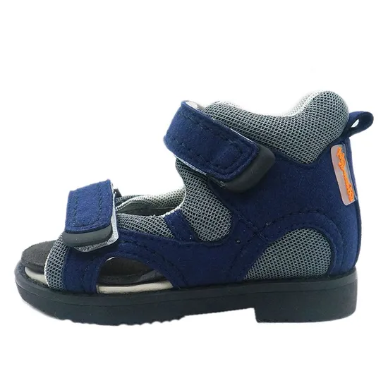 Open Toe Leather Kids Orthopedic Shoes for Girl