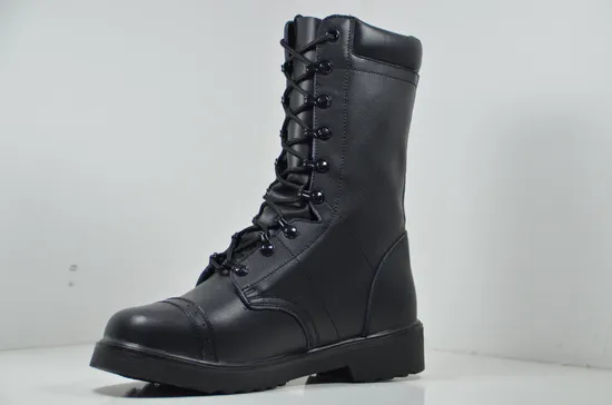 Factory Military Style Combat Boots Male Spring and Autumn Air Permeability High Top Black Tactical Training Boots