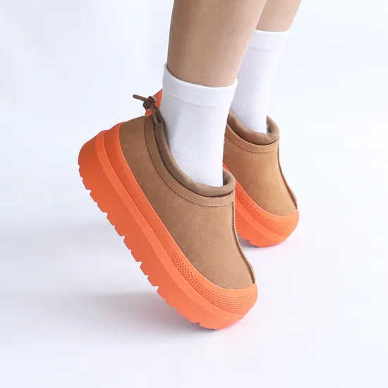 Women′s Heavy-Duty Cowhide Snow Boots - Waterproof Design & Thermal Wool Interior