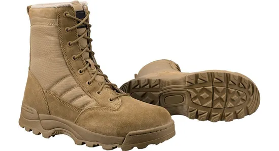 Fatory Desert Swat Khaki Tactical Army Style Polyester Oxford Rubber Sole Boots