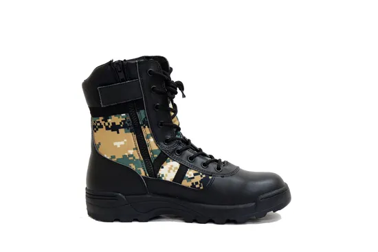 Padded Collar Ankle Military Style Combat Boots Tactical Army Style Boots for Men