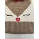 Wholesale Girl′s Christmas Reindeer Style All Nitrile Knitted Hat