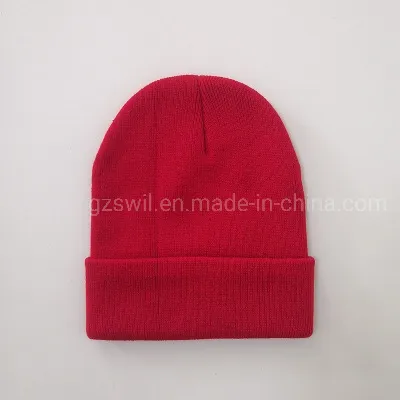 Fashion Decoration Exhibition Solid Color Wool Fabric Promotion Knitted Beanie