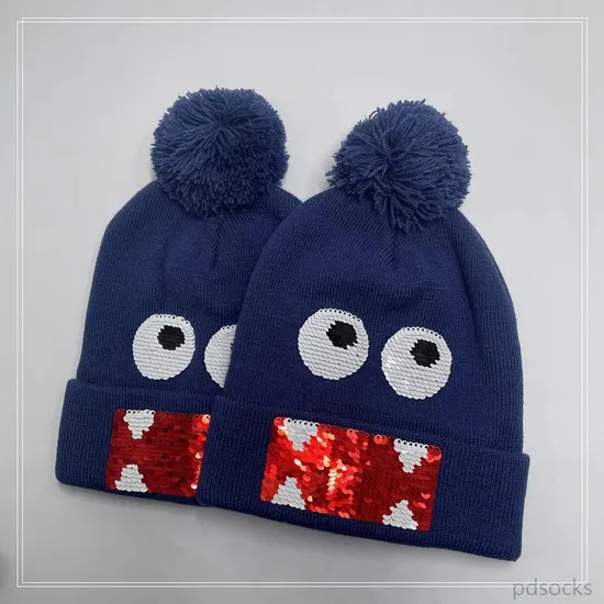 Kid Benie Cute Logo Customized Acrilic Warmer Hat