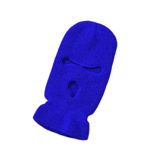 Factory Custom 3 Hole Winter Knitted Mask for Adult Outdoor Sports Full Face Cover Ski Mask Warm Knit Balaclava