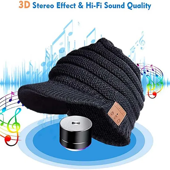 Yz Winter Sport Fashion Warm Knitted Wireless Bluetooth Music Hat