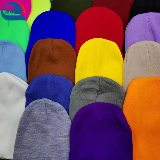 Recycled Grs Polyester Knitted Caps Knitting Hat for Warm in Winter (GRS/BCI/OBP/Oekotex/organic/BSCI)
