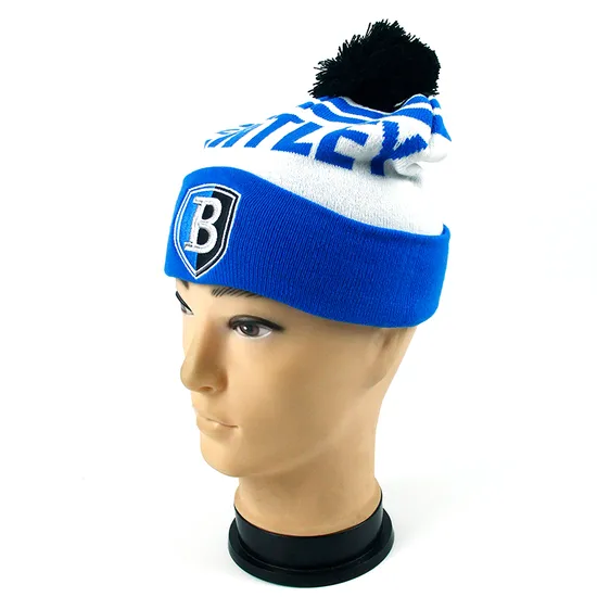 2022 Newest Custom Warm Beanie Hats Cute Winter Knitted Beanie