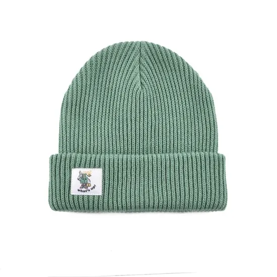 Knitted Hats New Brand Plain Beanie with Custom Tags