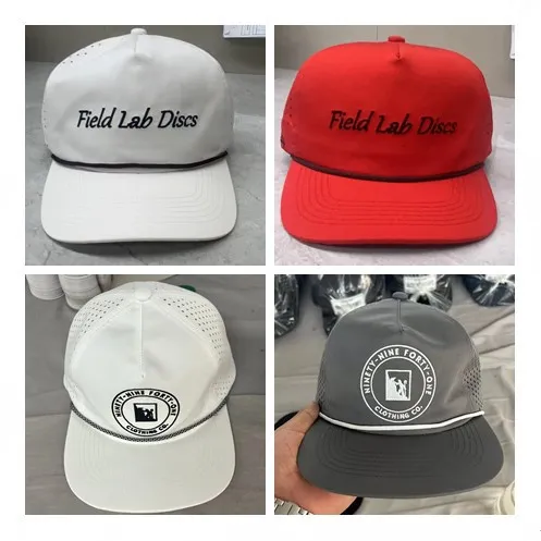 Melin Waterproof Hat Custom Rubber Logo Trucker Running Laser Cut Hole Laser Perforated Hat Golf Baseball Cap Melin Hydro Hat