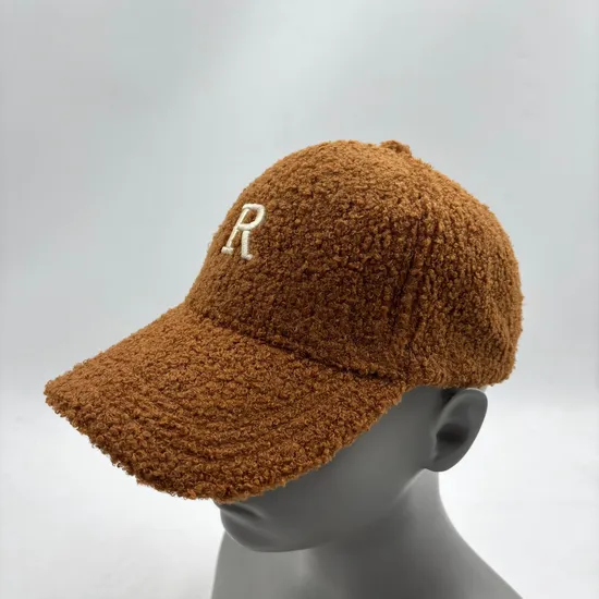 Winter for Unisex Lamb Wool Solid Color Warm Baseball Outdoor Travel Cap