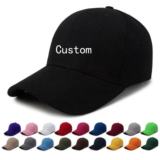 Custom Hats Logo Embroidery Fitted Unisex Polyester Baseball Sports Cap Hats