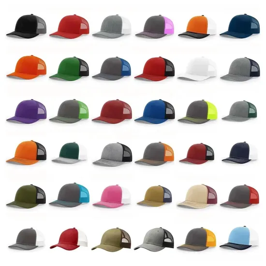 Richardson 112 Hats Trucker Mesh Baseball Cap Plain Curved Visor Gorra Hats