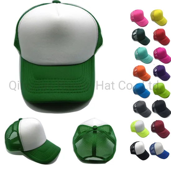 Foam Mesh Blank Trucker Sports Hats Baseball Caps