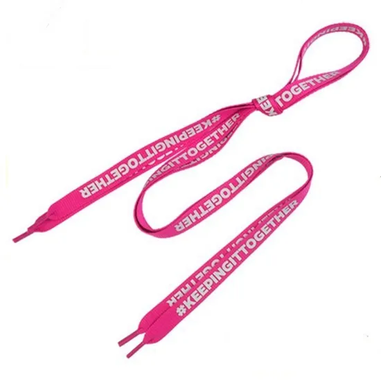 Wholesale Hollow Silkscreen Printed Shoelace for Shoes