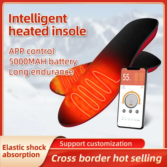 Electric Warming Insoles Far Infrared Shoe Warmers USB Heating Insoles Battery Heated Insoles