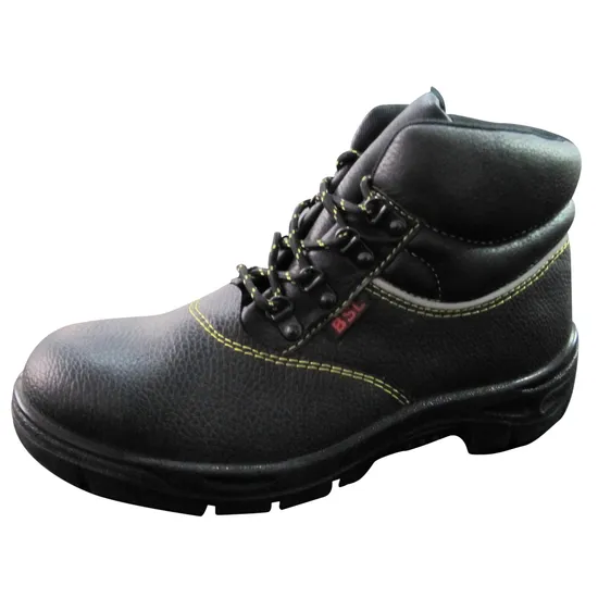 SLS-H2-2075 High Quality Top Popular PU Injection Moulding Buffalo Leather Safety Working Shoes for Men