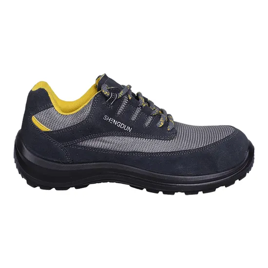 High Quality Thickened Suede PU Adhesive Safety Shoes with Large Soles