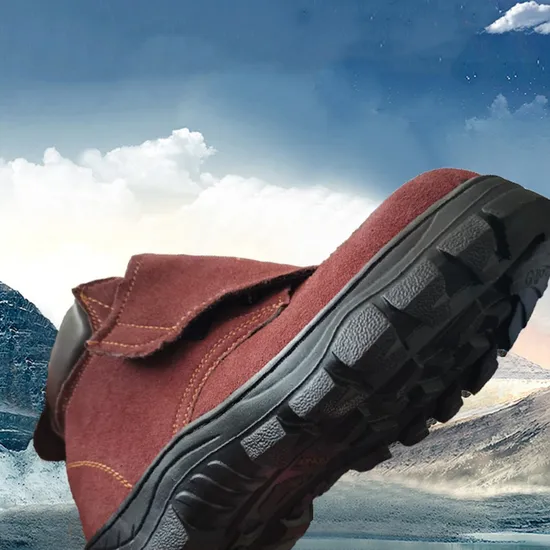 All-Weather Leather Upper Safety Shoes with Steel Toe Protection