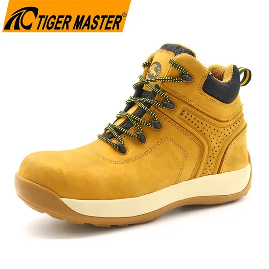 Oil Slip Resistant Composite Toe Anti Puncture Waterproof Hiking Safety Shoes for Men