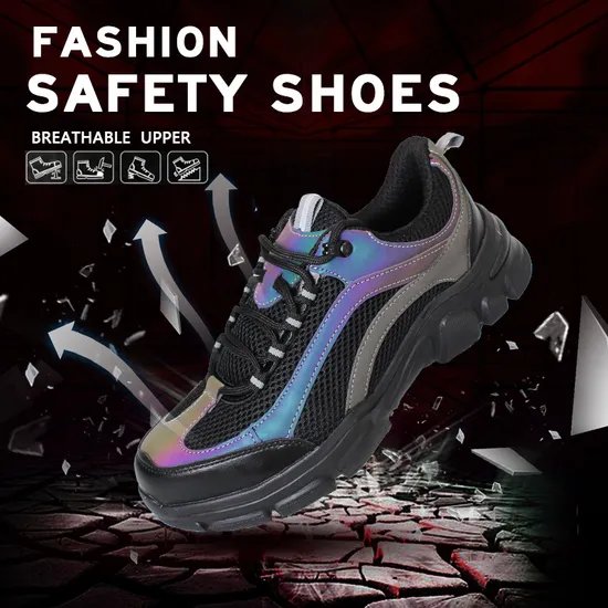 Flyknit Fashionable Lightweight Work Safety Shoes with CE Certification