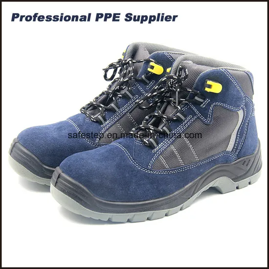 Heavy Steel Toe Cap Suede Genuine Leather Security ESD Men′ S Safety Work Protective Boot Safety