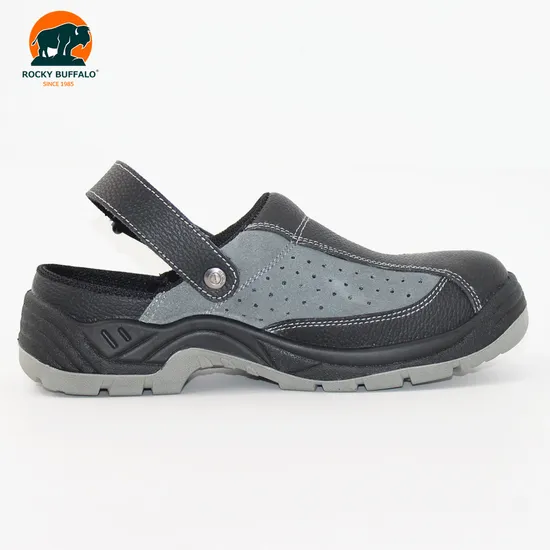Rocky Buffalo Lightweight Industrial Operation Fashion Sandal PU Injection Safety Shoes with Belt