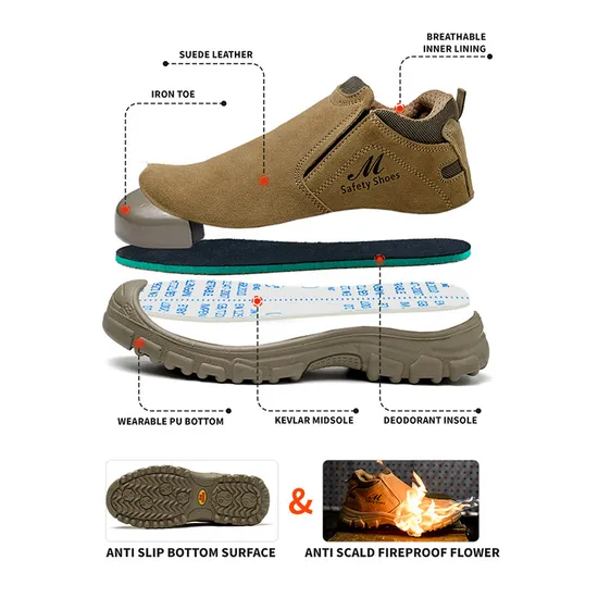 Dinggu Genuine Boot Steel Toe Safety Shoes for Welding Work Safety Shoes for Men