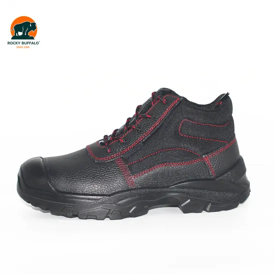 Rocky Buffalo Steel Toe Steel Plate PU/PU Dual Density Injection Men Safety Shoes 18kv Electrical Insulating Safety Shoes