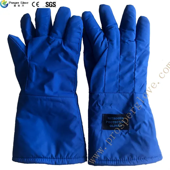 Cryogenic Protection Gloves Cryo Protective Liquid Nitrogen Gloves with CE En511