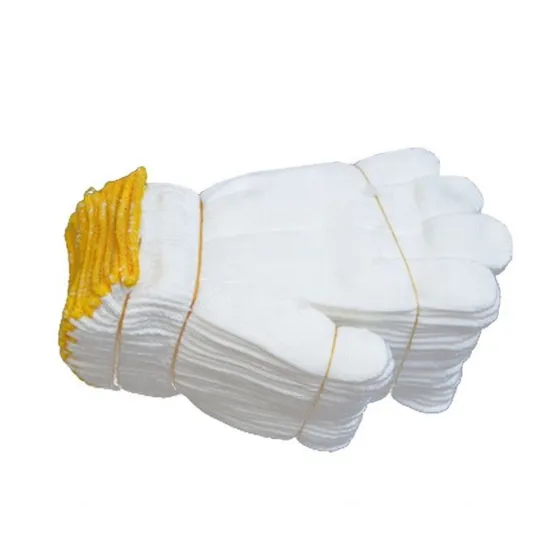 10 Gauge Industry Construction Glove 60GSM Washable Hard-Wearing White Cotton Glove Hand Protection Safety Knitted Work Gloves