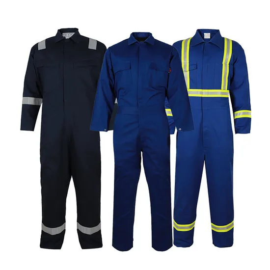 Factory Price Flame Resistant Frc Fireproof Safety Industrial Fire Retardant Mining Reflective Safety Coverall
