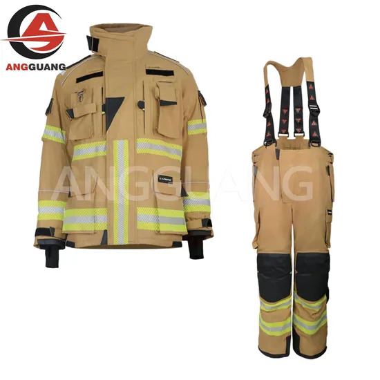 En469 Firefighting Suit with Nomex Iiia Aramid Material Fire Safety Clothing