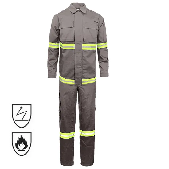 Custom Men Reflective Safety Construction Industrial Work Wear Hi Vis Fireproof Suit