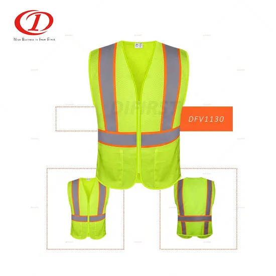 Popular Hi Visibility Reflective Safety Vest with Pockets (Dfv1130)