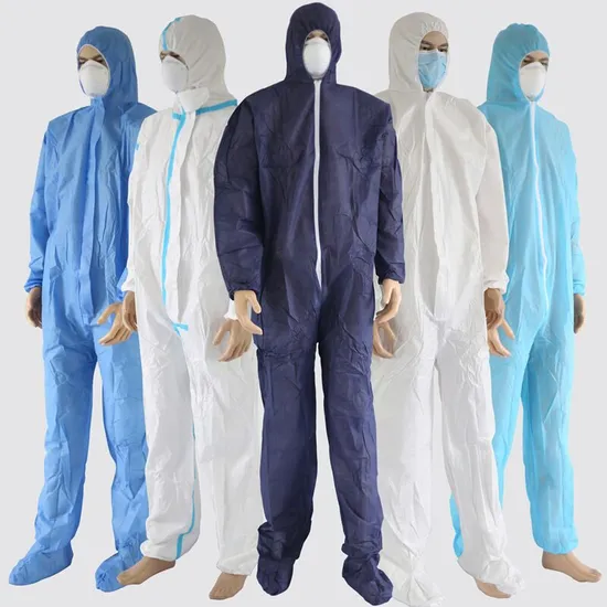 Colorful Protection SMS Hazmat Chemical Protective Suit Disposable Lab Coat