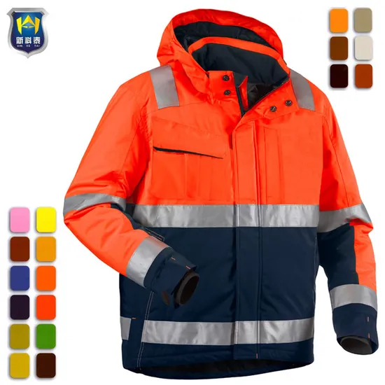 Winter Construction Mens Waterproof Safety Reflective Mining Industrial Jackets