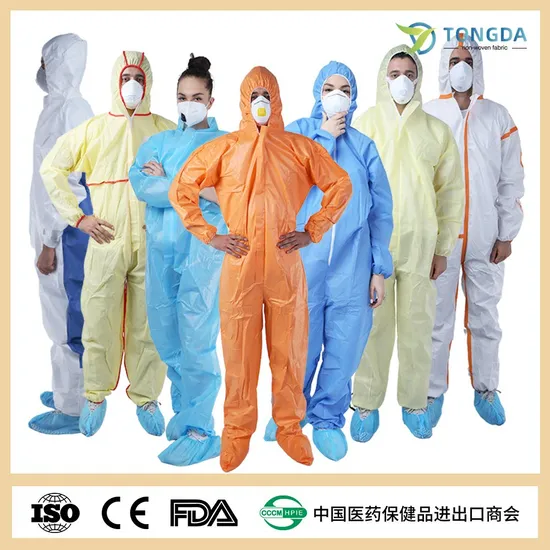 Disposable overall Safety Protective Clothing Non Woven Coverall Suit