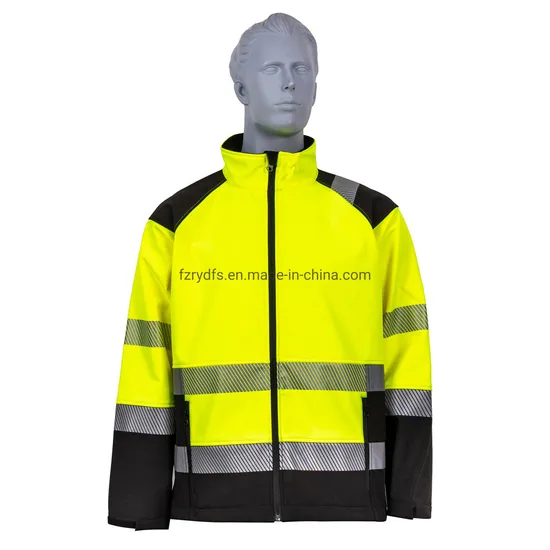 Hiviz Custom Logo Work Wear Uniform Softshell Industrial Men&prime;s Jacket