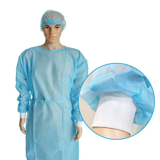 Disposable PP PE Waterproof Nonwoven Cleaning Cloth Isolation Gown