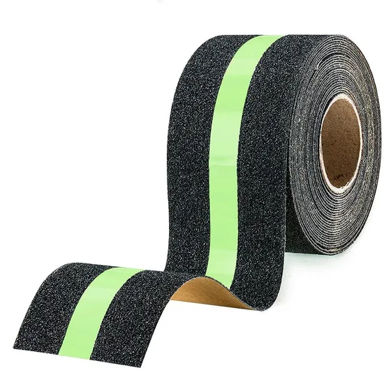Non Slip Tape Clear PVC Black Stair Floor Safety Anti-Skid Tape Photo Luminescent Anti Slip Tape