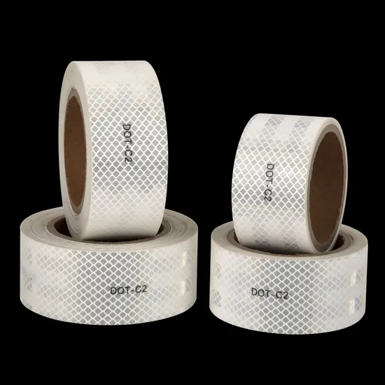 White Color DOT-C2 Reflective Tape, Truck Reflective Stickers 2inchx25m/30m/45m