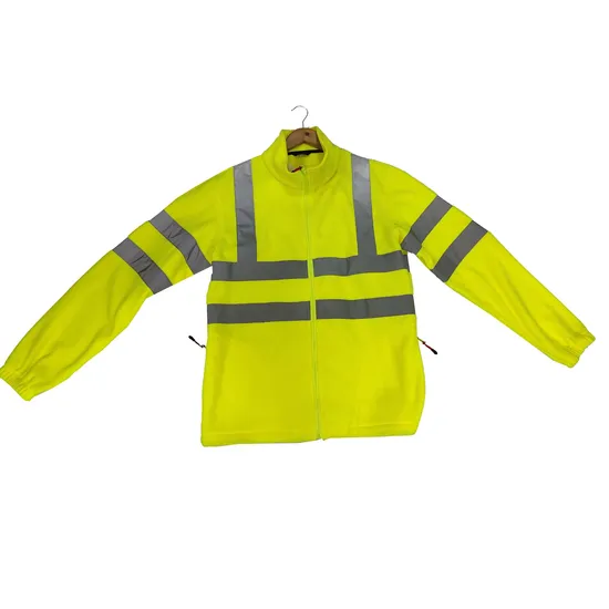 Hi Vis Reflective Safety Jacket with Fleece