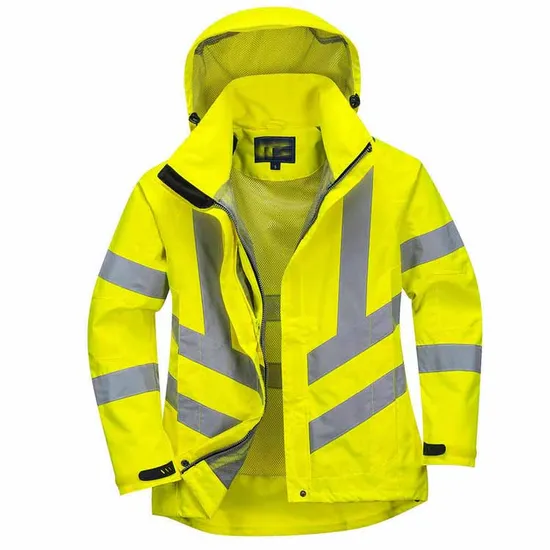 Waterproof Polyester Highway Reflective Safety Jacket Meet En20471 Standard